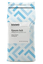 Load image into Gallery viewer, Amazon Brand - Solimo Epsom Salt Soak, Magnesium Sulfate USP, Unscented, 8 Pound, Pack of 3