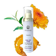 Load image into Gallery viewer, Hylunia Facial Day Lotion - 1.7 fl oz - Anti-Aging for Wrinkles - with Shea Butter, Hyaluronic Acid Serum, Zinc - Natural Vegan Moisturizer - Rapid Skin Repair