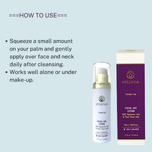 Load image into Gallery viewer, Hylunia Facial Day Lotion - 1.7 fl oz - Anti-Aging for Wrinkles - with Shea Butter, Hyaluronic Acid Serum, Zinc - Natural Vegan Moisturizer - Rapid Skin Repair