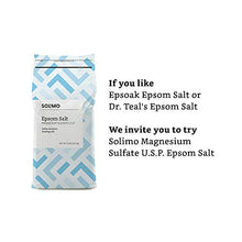 Load image into Gallery viewer, Amazon Brand - Solimo Epsom Salt Soak, Magnesium Sulfate USP, Unscented, 8 Pound, Pack of 3