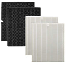 Load image into Gallery viewer, Smilyan 2 Sets 116130 Filter H Replacement for Winix 5500-2 Air Purifier, Includes 2 Pack Ture HEPA Filters + Activated Carbon Pre-Filters