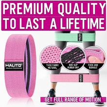 Load image into Gallery viewer, WALITO Resistance Bands for Legs and Butt, Fabric Exercise Loop Bands Yoga, Pilates, Rehab, Fitness and Home Workout, Strength Bands for Booty