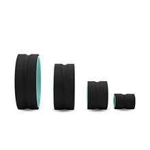 Load image into Gallery viewer, Chirp Wheel Foam Roller Set - Deep Muscle Relief, 4 Padded Foam Rollers: 12", 10", 6" Deep Tissue, &amp; 4" Focus Roller Wheel, Targeted Back Massage, Supports Back Pain Relief, Holds Up to 500 lbs - Mint
