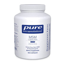 Load image into Gallery viewer, Pure Encapsulations MSM Capsules | Sulfur Supplement to Support Joints, Immune System, Connective Tissue, and Respiratory Health* | 360 Capsules
