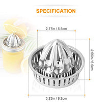 Load image into Gallery viewer, Aieve Mason Jar Lemon Squeezer Lid, Stainless Steel Citrus Juicer Canning Jar Lids for Wide Mouth Mason Jars
