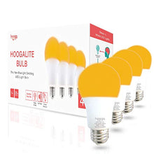 Load image into Gallery viewer, Hooga Sleep Light Bulb, Blue Light Blocking Amber Night Light. 1600K Sleep Aid Emits Only 0.06% Blue Light for Healthy Sleep. Baby Nursery Light. 7W LED, 45W Replacement 4-Pack
