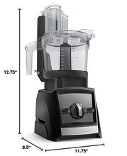 Load image into Gallery viewer, Vitamix 12-Cup Food Processor Attachment with SELF-DETECT™, Compatible with Ascent and Venturist Series, Black

