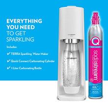 Load image into Gallery viewer, SodaStream Terra Sparkling Water Maker (White) with CO2, DWS Bottle and Bubly Drop
