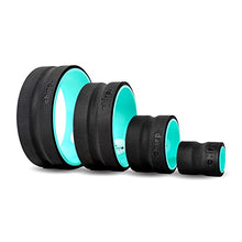 Load image into Gallery viewer, Chirp Wheel Foam Roller Set - Deep Muscle Relief, 4 Padded Foam Rollers: 12", 10", 6" Deep Tissue, &amp; 4" Focus Roller Wheel, Targeted Back Massage, Supports Back Pain Relief, Holds Up to 500 lbs - Mint

