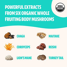Load image into Gallery viewer, FreshCap Ultimate Mushroom Complex Powder - Lions Mane, Reishi, Cordyceps, Chaga, Turkey Tail, Maitake Supplements - For Immunity, Energy, Memory &amp; Focus - Add to Coffee/Tea/Smoothies (60 Servings)

