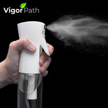 Load image into Gallery viewer, VIGOR PATH Hair Empty Spray Bottle - Continuous Nano Fine Mist Sprayer - Reusable Beauty Bottle - Cleaning, Hairstyling &amp; Plants 5oz/150 ml (Pack of 2)
