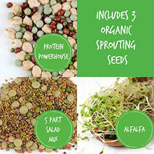 Load image into Gallery viewer, Handy Pantry Complete Sprouting Kit | "Sprout Garden" 3 Tray Sprouter, SG.52 | BPA Free Stackable Sprouting System | Includes Printed Instructions &amp; Organic Sprouting Seeds
