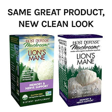 Load image into Gallery viewer, Host Defense, Lion's Mane Capsules, Promotes Mental Clarity, Focus and Memory, Mushroom Supplement, Unflavored, 120
