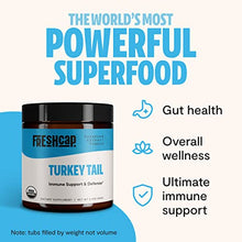 Load image into Gallery viewer, FreshCap Organic Turkey Tail Mushroom Extract Powder - USDA Organic -60 g- Supplement - Immune Protection - Add to Coffee/Tea/Smoothies-Real Fruiting Body No Fillers
