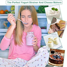 Load image into Gallery viewer, Bellamei Nut Milk Bag Reusable Food Strainer Nut Bags for Straining Almond/Soy Milk Greek Yogurt Professional for Cold Brew Coffee Tea Beer Celery Juice Fine Nylon Mesh(3 pack-8"x12"/10"x12"/13"x13")
