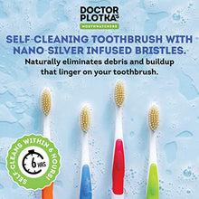 Load image into Gallery viewer, MOUTHWATCHERS Dr Plotkas Extra Soft Flossing Toothbrush Manual Soft Toothbrush for Adults, Ultra CleanToothbrush, Good for Sensitive Teeth and Gums, 2 Pack - Stocking Stuffers, Colors May Vary
