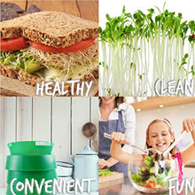 Load image into Gallery viewer, Handy Pantry Complete Sprouting Kit | "Sprout Garden" 3 Tray Sprouter, SG.52 | BPA Free Stackable Sprouting System | Includes Printed Instructions &amp; Organic Sprouting Seeds
