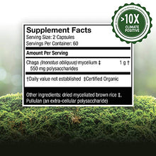 Load image into Gallery viewer, Host Defense, Chaga Capsules, Antioxidant and DNA Support, Mushroom Supplement, Unflavored, 120
