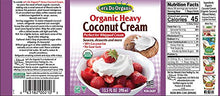 Load image into Gallery viewer, Let's Do...Organic Heavy Coconut Cream, 13.5 Ounce Can, White
