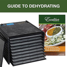 Load image into Gallery viewer, Excalibur 2900ECB Electric Food Dehydrator Machine with Adjustable Thermostat, Accurate Temperature Control and Fast Drying, 400 W, 9 Trays, Black
