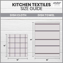Load image into Gallery viewer, AMOUR INFINI Cotton Terry Kitchen Dish Cloths | Set of 8 | 12 x 12 Inches | Super Soft and Absorbent |100% Cotton Dish Rags | Perfect for Household and Commercial Uses | Yellow

